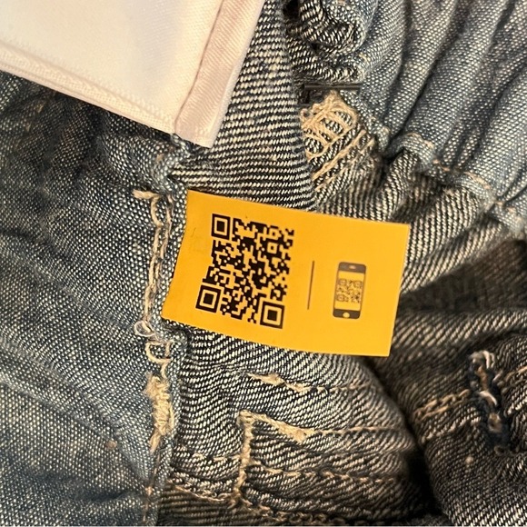 Ralph Lauren Denim Paper Bag Waist Pants Tie Belt Joggers Women's‎ - Picture 15 of 15